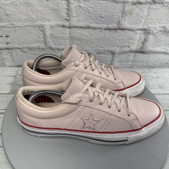 Converse One-Star OX Sakura Barely Rose Pink Leather Sneakers Shoes Women’s 9 - Picture 6 of 14